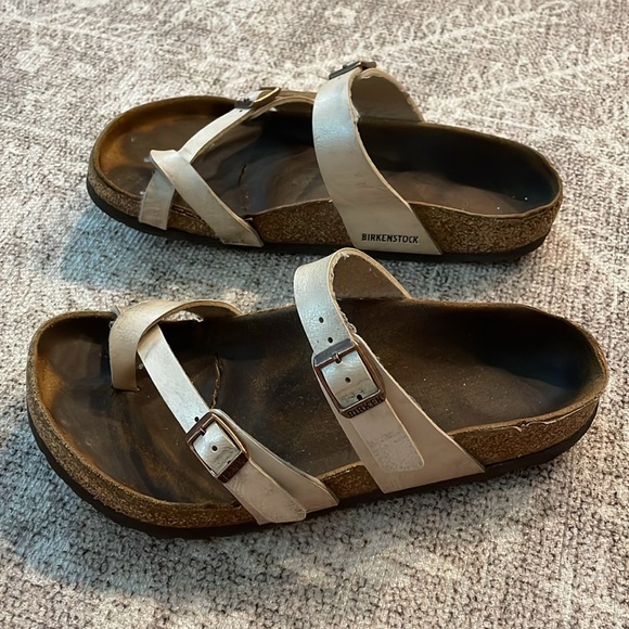 Birkenstock Mayari Gold Sz 38 - Picture 7 of 12